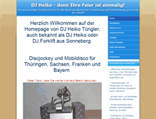 Tablet Screenshot of dj-heiko-tuengler.de